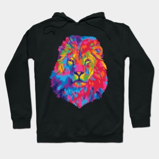 Rainbow Lion's Stare Hoodie